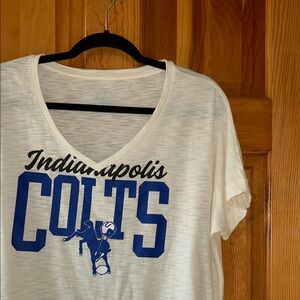 Fanatics Indianapolis Colts Cream and Blue Tee